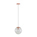 Buy Pendant Lights Australia Bubble Pendant Light W200mm Rose Gold Clear Glass - 31454