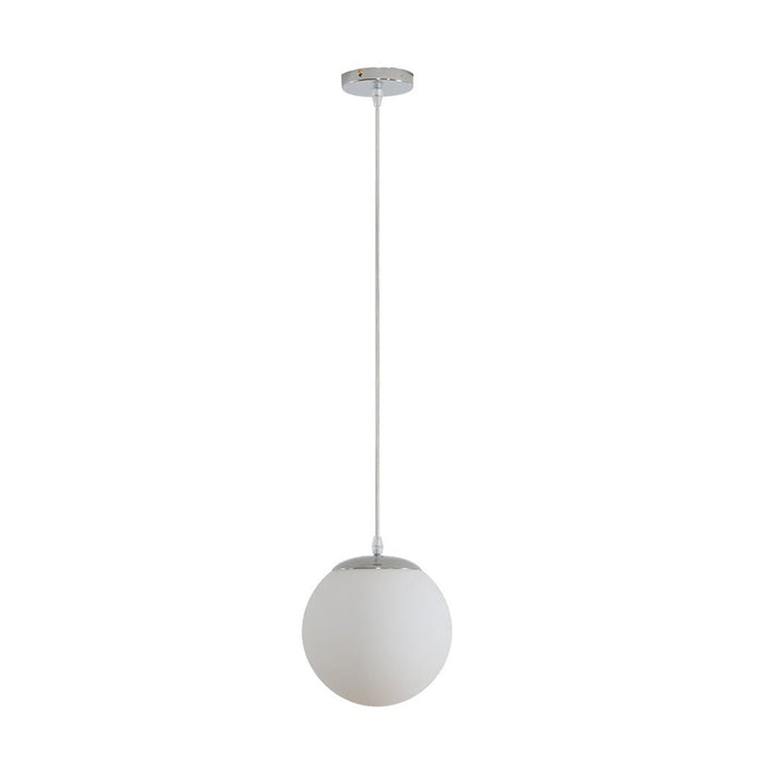 Buy Pendant Lights Australia Bubble Pendant Light W200mm Chrome Opal Glass - 31459
