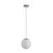 Buy Pendant Lights Australia Bubble Pendant Light W200mm Satin Chrome Opal Glass - 31460