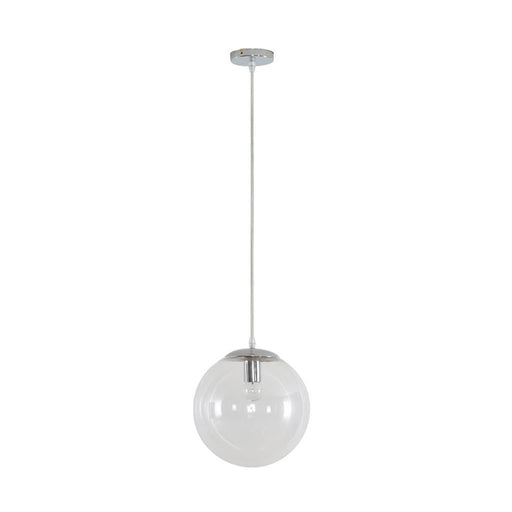Buy Pendant Lights Australia Bubble Pendant Light W250mm Chrome Clear Glass - 31466