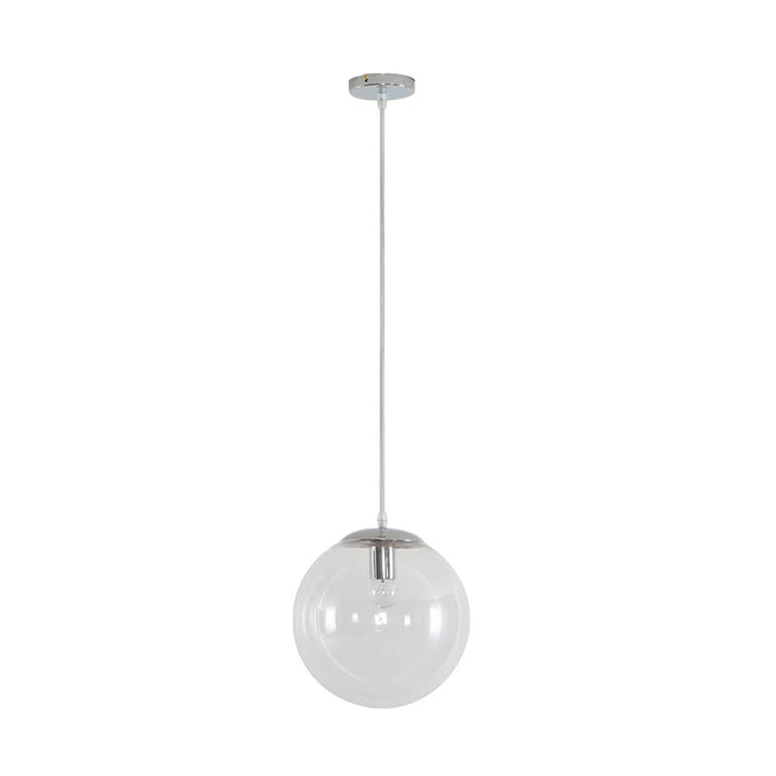 Buy Pendant Lights Australia Bubble Pendant Light W250mm Chrome Clear Glass - 31466