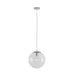 Buy Pendant Lights Australia Bubble Pendant Light W250mm Chrome Clear Glass - 31466