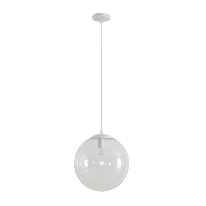 Buy Pendant Lights Australia Bubble Pendant Light W300mm White Clear Glass - 31479