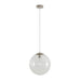 Buy Pendant Lights Australia Bubble Pendant Light W300mm Satin Chrome Clear Glass - 31481