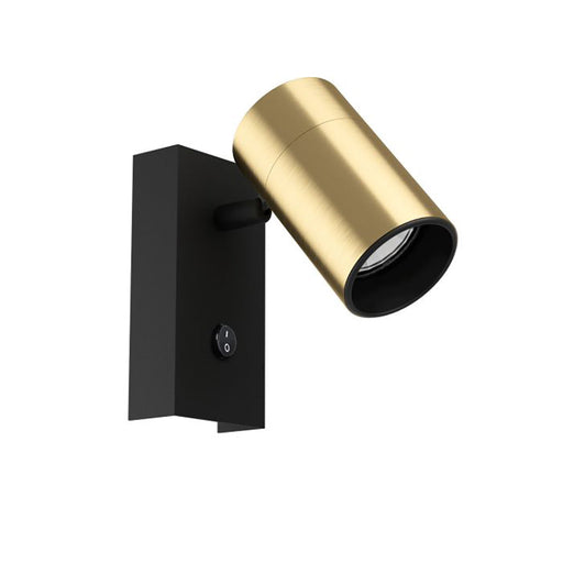 Buy Bedside Reading Lights Australia Cumaribo Bedside Reading Light Black / Brass Steel- 390082N