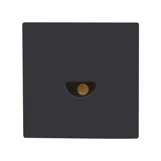 Buy Outdoor Step Lights Australia Camino Square Outdoor Step Light Asymmetric Black 3CCT  - 21745