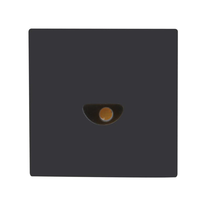 Buy Outdoor Step Lights Australia Camino Square Outdoor Step Light Asymmetric Black 3CCT  - 21745