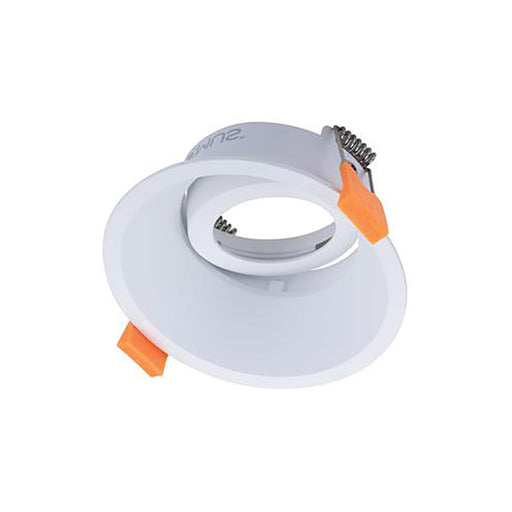 Buy Downlight Frames Australia Cell Tilt Downlight Frame DT90 Deep White Aluminium - 27078