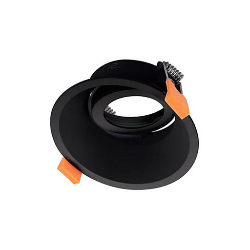 Buy Downlight Frames Australia Cell Tilt Downlight Frame DT90 Deep Black Aluminium - 27079