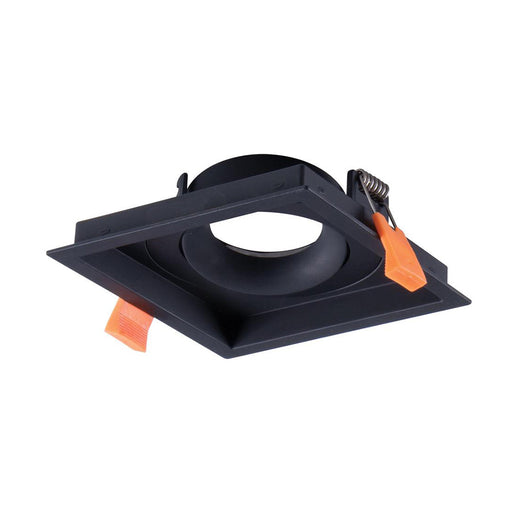 Buy Downlight Frames Australia Cell Square Tilt Downlight Frame W109mm Black Aluminium - 27059