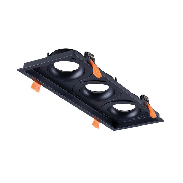Buy Downlight Frames Australia Cell Downlight Frame 3 Holes Black Aluminium - 27071