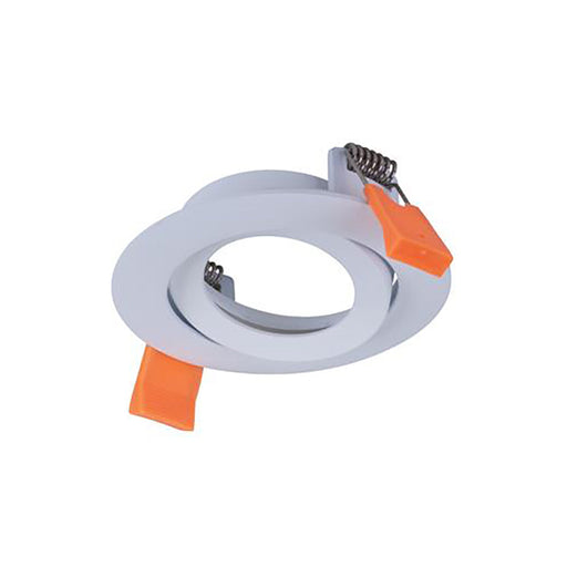 Buy Downlight Frames Australia Cell Tilt Downlight Frame W90mm White Aluminium - 27052