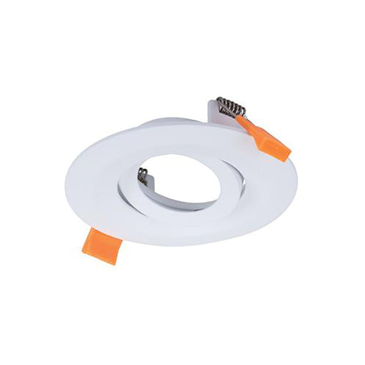 Buy Downlight Frames Australia Cell Tilt Downlight Frame W110mm White Aluminium - 27054