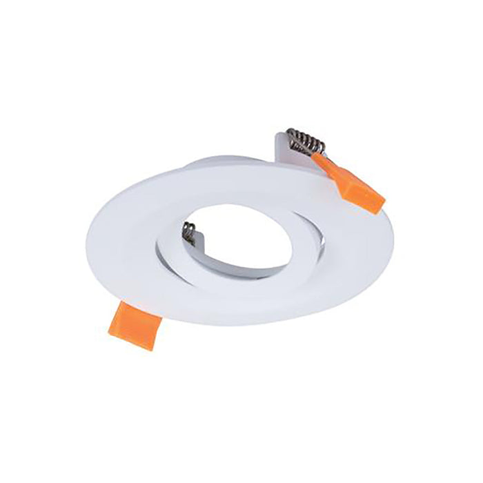 Buy Downlight Frames Australia Cell Tilt Downlight Frame W110mm White Aluminium - 27054