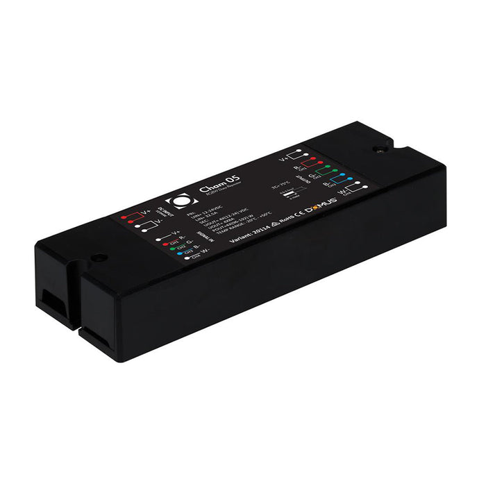 Buy Strip Light Controllers Australia Chameleon Strip Light Controller RGBW Data Repeater Black Plastic  - 20114