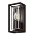 Buy Exterior Wall Lights Australia Claro Rectangle Exterior Wall Light Black Aluminium - 19890