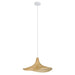 Buy Pendant Lights Australia Haxey Pendant Light White Steel Natural Wood - 43869N