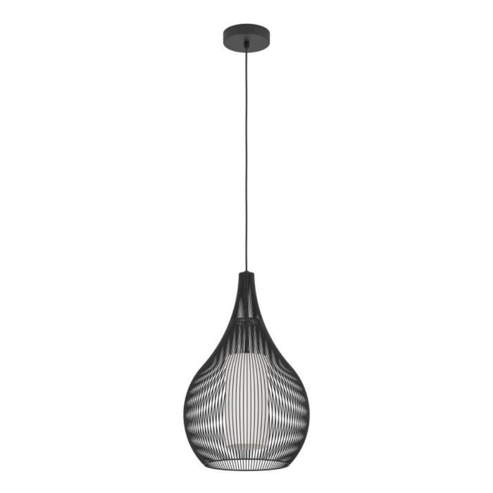 Buy Pendant Lights Australia RAZONI Pendant Light Black Steel Black Glass - 900828N