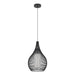 Buy Pendant Lights Australia RAZONI Pendant Light Black Steel Black Glass - 900828N