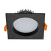 Buy Recessed LED Downlights Australia Deco Square Recessed LED Downlight 13W Black Aluminium 3CCT / DALI - 21592
