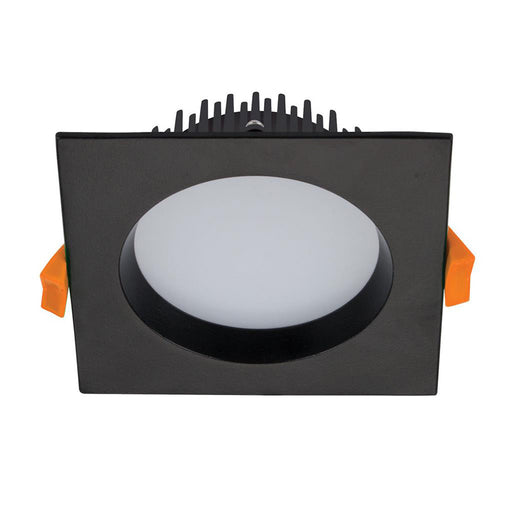 Buy Recessed Downlights Australia Deco Square Recessed Downlight 13W Black Aluminium 5000K - 20528