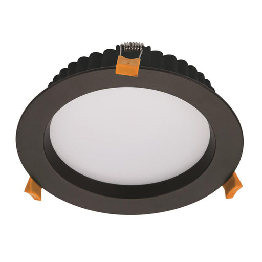 Buy Recessed LED Downlights Australia Deco Round Recessed LED Downlight 20W Black Aluminium 3CCT / DALI - 21595