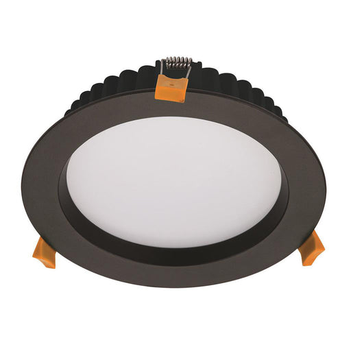 Buy Recessed Downlights Australia Deco Round Recessed Downlight 20W Black Aluminium 3CCT - 20433