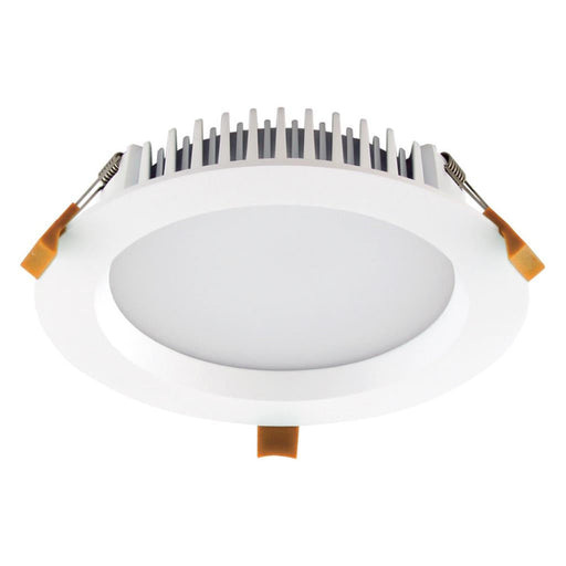Buy Recessed LED Downlights Australia Deco Round Recessed LED Downlight 20W White Aluminium 3CCT / DALI - 21594