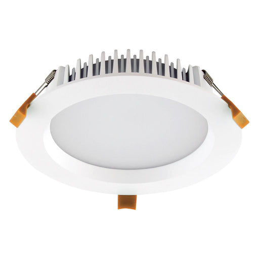 Buy Recessed Downlights Australia Deco Round Recessed Downlight 20W White Aluminium 3CCT - 20432