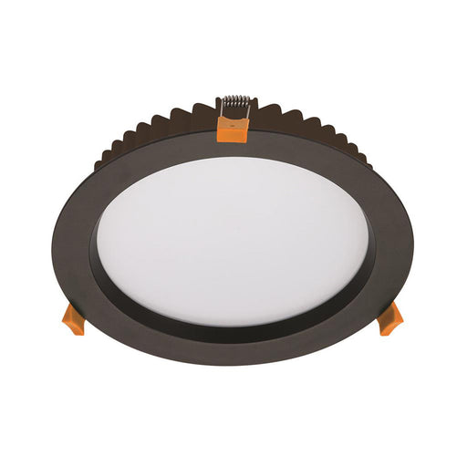 Buy Recessed Downlights Australia Deco Round Recessed Downlight 28W Black Aluminium 3CCT - 20435