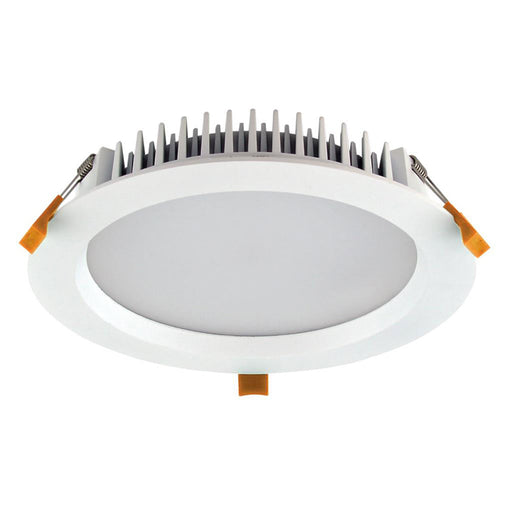 Buy Recessed Downlights Australia Deco Round Recessed Downlight 28W White Aluminium 3CCT - 20434