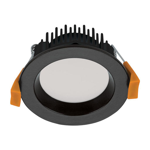 Buy Recessed Downlights Australia Deco Round Recessed Downlight 8W Black Aluminium 3CCT - 20411