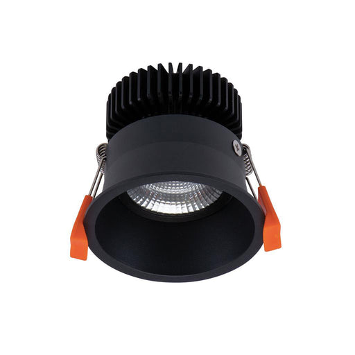 Buy Recessed LED Downlights Australia Deep Round Recessed LED Downlight 10W Black Aluminium 4000K - 20668