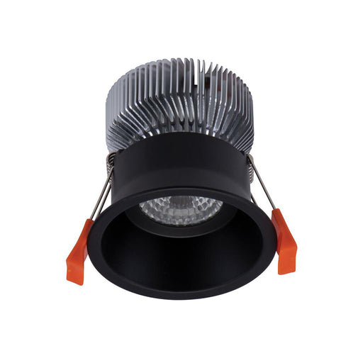 Buy Recessed Downlights Australia Deep Round Recessed Downlight 10W Black Aluminium 5000K - 20616
