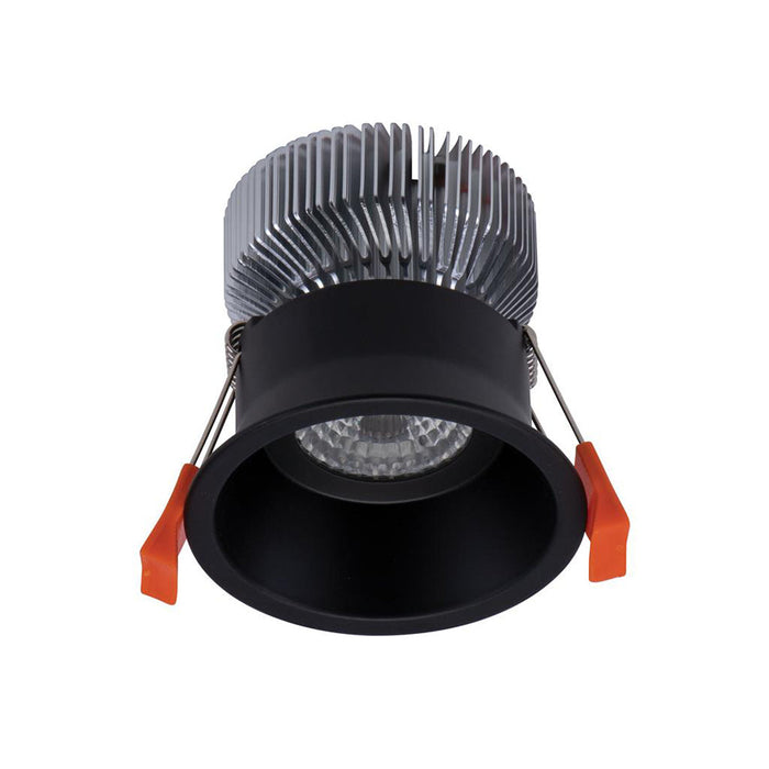 Buy Recessed Downlights Australia Deep Round Recessed Downlight 10W Black Aluminium 5000K - 20616