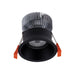 Buy Recessed Downlights Australia Deep Round Recessed Downlight 10W Black Aluminium 5000K - 20616