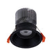 Buy Recessed Downlights Australia Deep Round LED Downlight 13W Black Aluminium 5000K - 20619