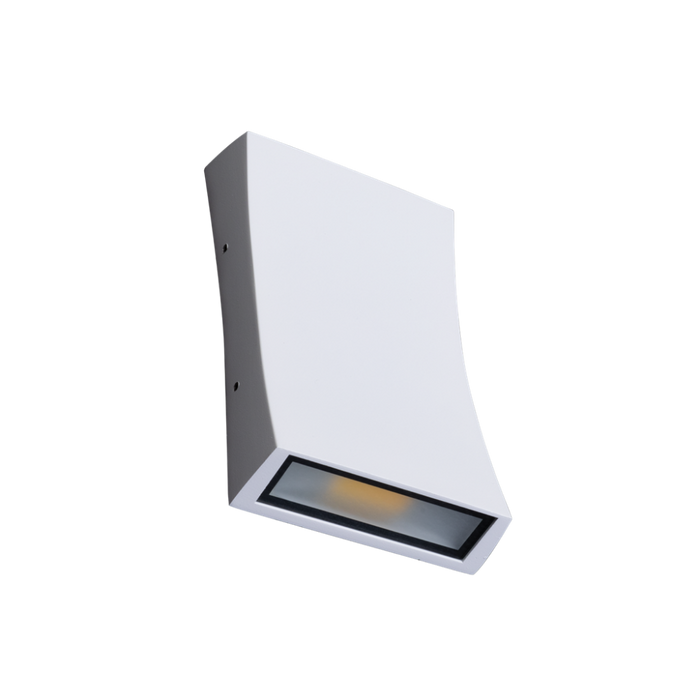 Buy Up / Down Wall Lights Australia Dent Up & Down Wall 2 Lights White Aluminium 3CCT - 19012
