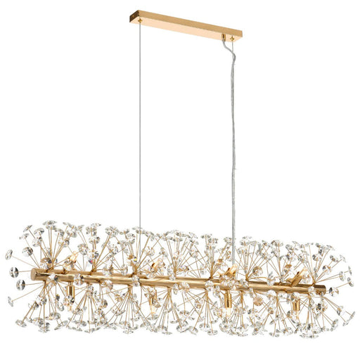 Buy Island Pendant Lights Australia LERIDA Island Pendant 12 Lights Gold Clear - LERIDA PE12R-GD
