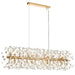 Buy Island Pendant Lights Australia LERIDA Island Pendant 12 Lights Gold Clear - LERIDA PE12R-GD