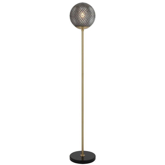 Buy Floor Lamps Australia ELWICK Floor Lamp Black Smoke - ELWICK FL-BKSM
