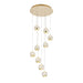 Buy Cluster Pendants Australia SEGOVIA Cluster Pendant 9 Lights Gold 3000K - SEGOVIA PE9-GD