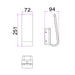 Buy Exterior Wall Lights Australia HAK Exterior Hook Wall Light White 3CCT - HAK2