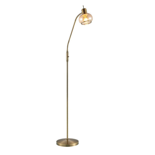 Buy Floor Lamps Australia MARBELL Floor Lamp Antique Brass Amber - MARBELL FL-ABAM