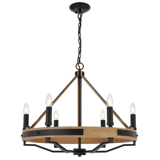 Buy Chandeliers Australia DARIEN Pendant 6 Lights Ash & Black Matt - DARIEN PE6-ASH