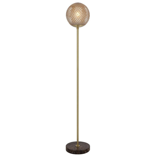 Buy Floor Lamps Australia ELWICK Floor Lamp Brown Amber - ELWICK FL-BRWAM