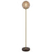 Buy Floor Lamps Australia ELWICK Floor Lamp Brown Amber - ELWICK FL-BRWAM