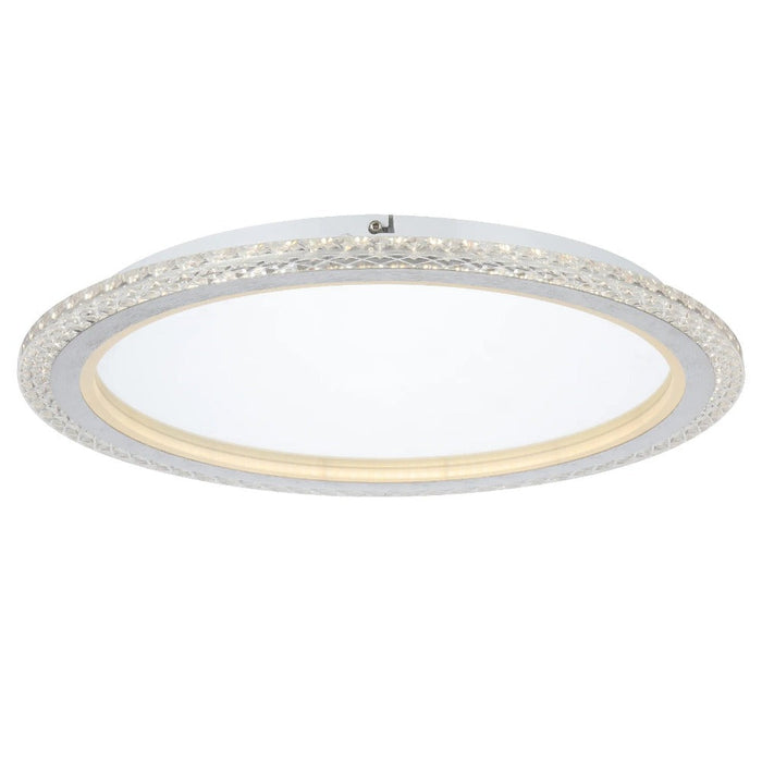 Buy LED Oyster Lights Australia ELIE LED Oyster Light W500mm Chrome 3CCT - ELIE OY50-CH3C