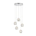 Buy Cluster Pendants Australia SEGOVIA Cluster Pendant 5 Lights Chrome 3000K - SEGOVIA PE5-CH