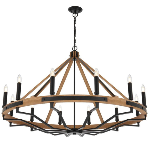 Buy Chandeliers Australia DARIEN Pendant 12 Lights Ash & Black Matt - DARIEN PE12-ASH